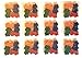 MinifigFans 48 Fire Truck Crayons - Birthday Party Favors - 12 Sets of 4 Crayons - Made in The USA