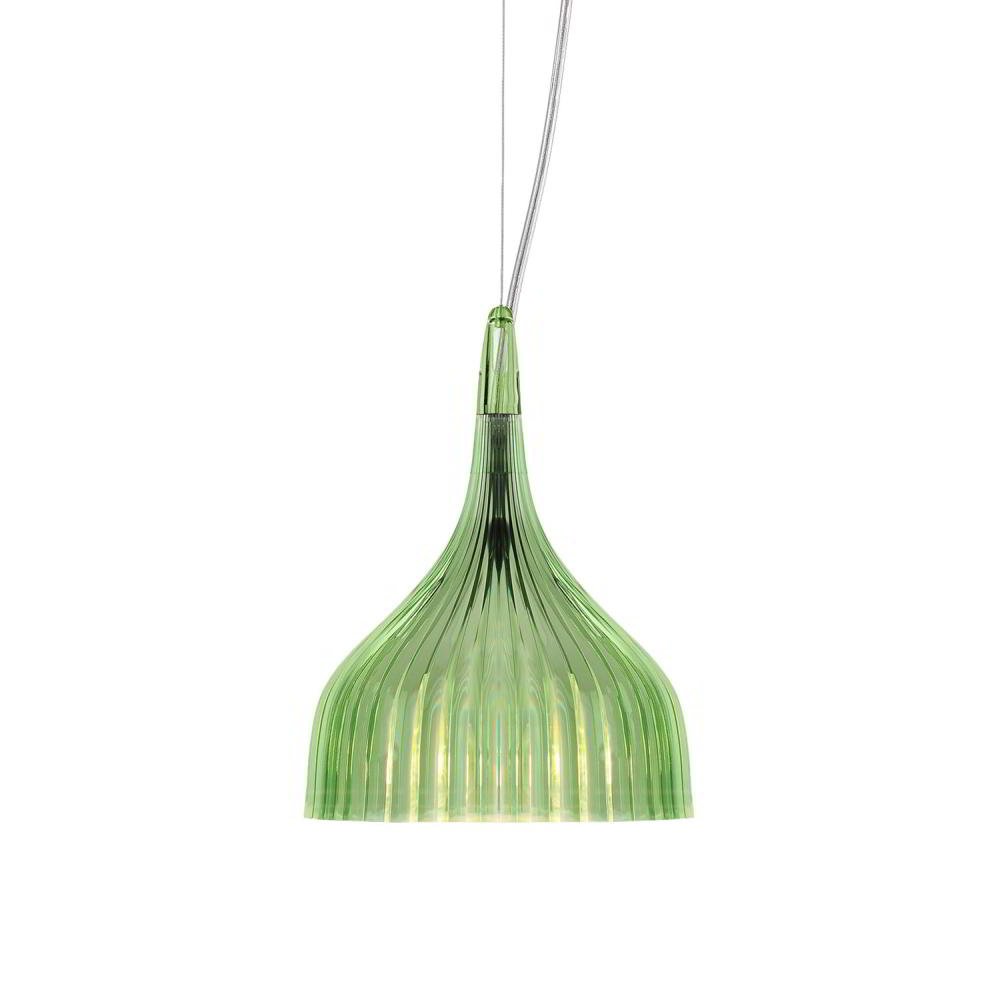 Kartell 09040P8 "E" Lamp, Plastic, Green