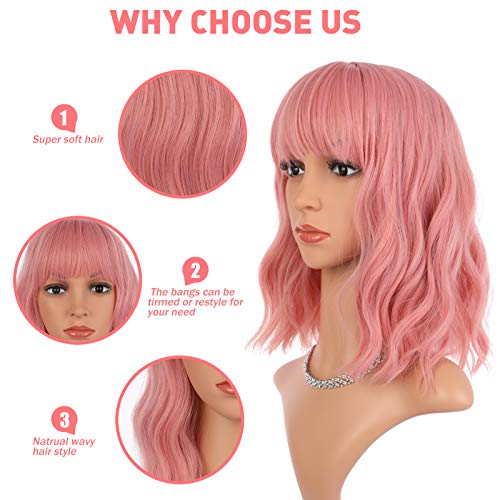 14 pink wig