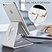 Cell Phone Stand,NTALL Tablet Stand,Universal Aluminum Holder,Cradle,Dock, Stand for All Smartphone,iPad,iPhone X/ 8 Plus, S9/ S8 / Note8, Switch & Kindle, Facetime & Live Stream (Silver)