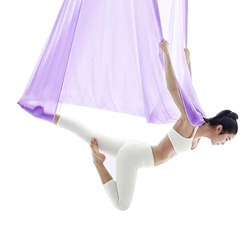 Aéreo Yoga Hamaca Luz Púrpura Yoga Hamaca Yoga Invertido ...