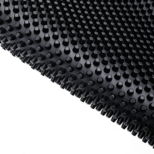 Homtone 45 x 30 cm Set of 3 Black Bar Mats Kitchen Mat for Glasses Cocktail Counter