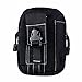 Leagway Multipurpose Tactical EDC Utility Gadget Pouch Molle Hip Waist Belt Bag Universal Cell Phone Holster Outdoor Military Wallet Nylon Case Camping Hiking Gear Tool Organizer (Black)
