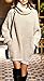 Sarin Mathews Autumn Womens Cowl Neck Long Sleeve Knit Baggy Pullover Sweater LightApricot L