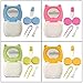 GCIYAEN Travel Cartoon Piggy Contact Lens Case Mirror Tweezer Stick Holder Box