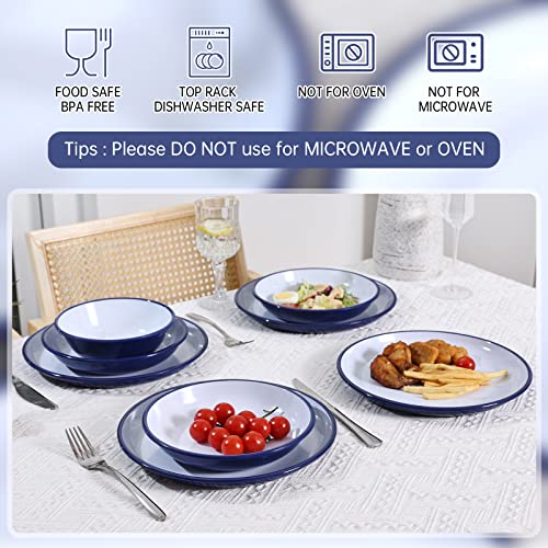 Classic Melamine Dinnerware Set Basic dinnerware set indoor and