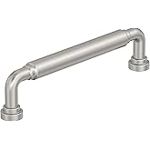 Amerock Coble 5-1/16 inch (128mm) Center-to-Center Satin Nickel Cabinet Pull, BP37663G10