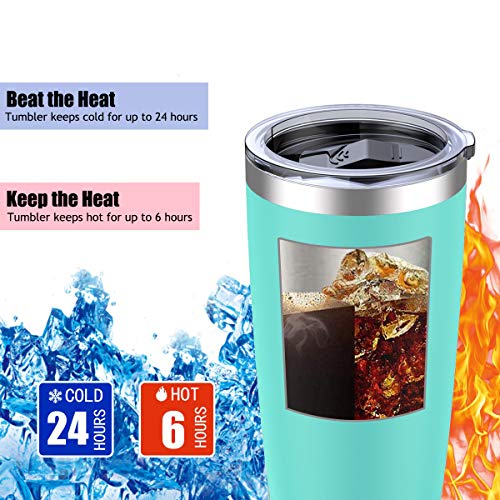 image for 2 Pack 20oz Insulated Tumblers with Lid & Gift Box | Stainless Steel C