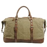 CLELO B305 Canvas Weekend Travel Duffel Bag Oversized - Premium Quality