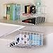 Lonians 2-Pack Under Shelf Hanging Storage Baskets - Metal Wire Rack Organizer for Kitchen, Pantry, Cabinet, Bathroom, Desk - Space Saving Shelf Extender (White, Large)