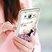 LeYi for Galaxy On5 Case (G550 G5500) with HD Screen Protector, Liquid Case with Moving Shiny Quicksand Glitter Cute Design for Girls Women,Clear TPU Protective Case for Samsung Galaxy On5 Rose Gold