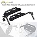 AUXMART Foot Pegs, Front Door Footrest Footpegs Foot Rest Pedals Replacement for Jeep Wrangler JK 2007-2017 (Pack of 2)