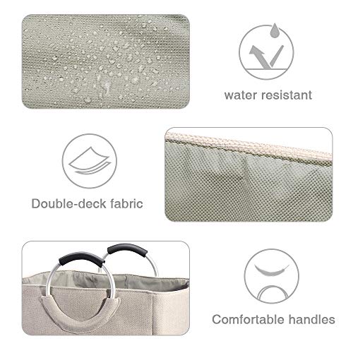 image for HOUSE DAY Large Laundry Basket,Collapsible Fabric Laundry Hamper Bag, 