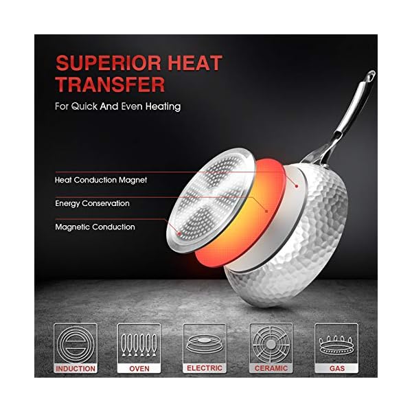 LovoIn-11-Piece-Non-Stick-Cookware-SetPot-Pan-SetHammered-Marble-Kitchenware-SetGray LovoIn 5 Piece Non-Stick Cookware Set,Pot & Pan Set,Hammered Marble Kitchenware Set,Gray1