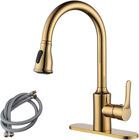 Kes Cupc Nsf Certified Brass Singel Handle Pull Down Kitchen