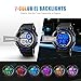 Aposon Mens Digital Sports Watch, Military Army Electronic Watches Running 50M 5 ATM Waterproof Sports LED 7 Colour Wristwatch Water Resistant with Stopwatch