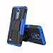 Yiakeng LG K30 Case, LG Premier Pro LTE Case,LG K10 Alpha,LG K10 2018 Case, Dual Layer Shockproof Wallet Slim Protective with Kickstand Hard Phone Cover for LG K30 (Blue)