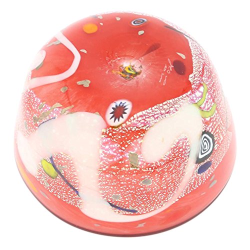 GlassOfVenice Murano Glass Modern Art Bowl - Red