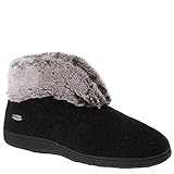 ACORN Women's Faux Chinchilla Slipper Bootie