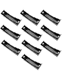 trendbox bricolaje de la batería de plástico negro titulares de caso con 8 pines Contacto Fit for cuatro 4 x 3.7 V 18650 Li-ion recargable de litio Pilas (no incluidas)