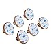 Angelbubbles Adhesive Hooks 6pcs/Pack 3M Sticker + FULL 304 Stainless Steel + Heavy Duty Bamboo (Round)