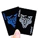 Vitality Life Waterproof Playing Cards Plastic PVC 55pcs/deck, Wolf Poker Cool Playing Cards, Black Playing Cards Trick Magic Cards Games for Magic Party Cardistry or More