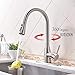 Stainless Faucet MSTJRY Commercial Kitchen Faucet with Pull Down Sprayer 16.5