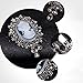Pink-day Vintage Cameo Victorian Crystal Wedding Party Women Pendant Brooch Pin Jewelry (Silver)