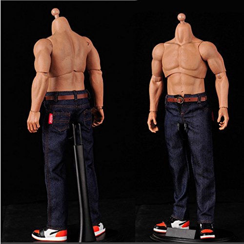 image for Super SW 2 Pieces 1/6 Scale Jeans Pants (with Belt) Fit for Toy 12 inc