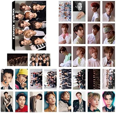 KJweitian 2019 New Kpop NCT Photo Card Photocards Poster Album Lomo Cards Gift for Fans(30Pcs-2)(None NCT127)