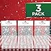 Amscan 3 Pack Snowflake Glitter Gel Cling 16 Count | Christmas Holiday Party Decoration