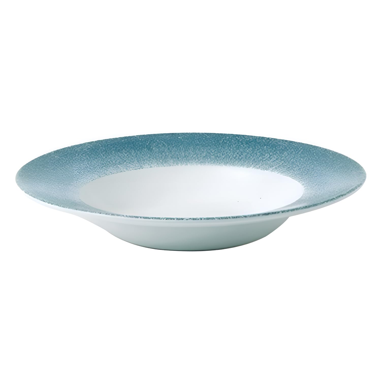 Churchill Studio Prints Raku Wide Rim Bowl Topaz Blue 280mm