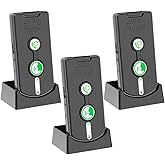 2 Way Intercom for Home Upgraded, Portable Wireless Intercom System for House with 5 Level Volume and Ringtones Adjustment Rechargeable for Hospital Hotel Office Business 3 Pack(Black)