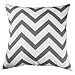 CoolDream Cotton Charcoal Gray Chevron Design Decorative Throw Pillow Cover 18 X 18 inch