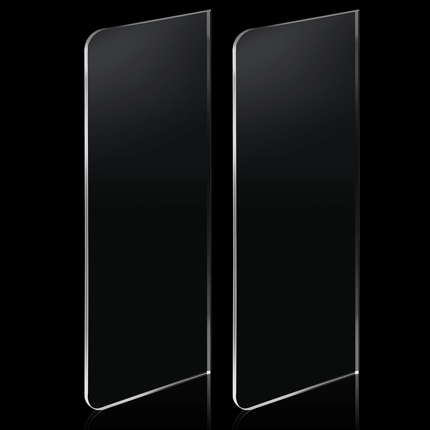 Patelai 2 Pcs Clear Cake Scraper Acrylic Cake Smoother Scraper Large Icing Frosting Buttercream Edge Smoother for Kitchen Baking DIY Decorating Mousse Butter Cream Pastry(12 Inch)