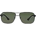 Ray-Ban Men's Rb3516 Metal Square Sunglasses