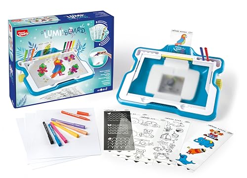 Maped Creativ Lumi Board - Light Machine to Learn to Draw - 63 piece Set Creative Toy – Illuminating Artist Board for Children 4+
