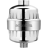 Aquabliss SF100 Daily Revitalize Shower Filter - Chrome | Vitamin C shower filter, vitamins and minerals infusion, softer-feeling skin, healthier hair, SF100