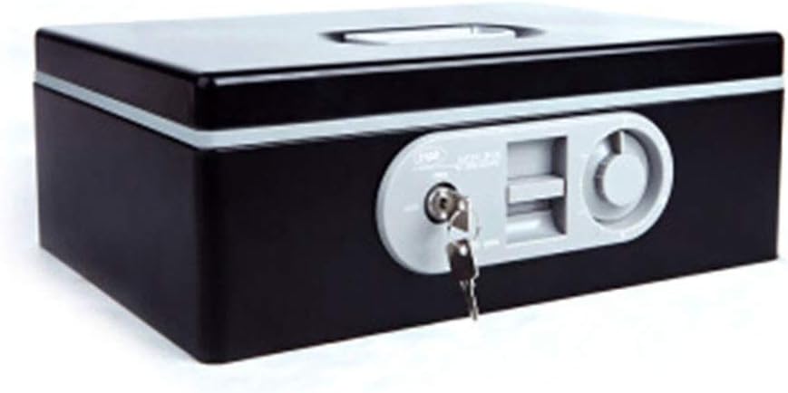 Hucha Cambio de Moneda Cuadro Cash Box contraseña Llave Extra Grande de la Caja de Plata