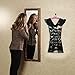 My Little Dress Hanging Jewelry Organizer, New & Improved, Closet Storage 2-sided for Jewelry, Hair Accessories & Makeup (1-Bright Blue Dress & Black Satin Hanger, 24 pockets 17 loops)