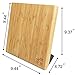 Sooyee Magnetic Knife Holder with Strong Magnet, Bamboo Wood-Powerful Magnetic Knife Guard Holder, Organizer Block Stand Without Knives