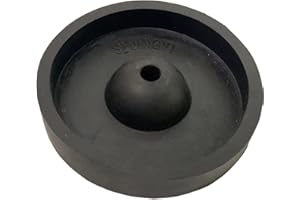 CPSZSHIP 3" Rubber Sprue Wax Base Jewelry Lost Wax Casting Flask Ring Tree Silicone Base for Steel Vacuum Casting Steel Flask Round Black Rubber Base