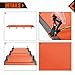 KingCamp Ultralight Camping Cot, Portable Folding Tent Camping Bed, Heavy Duty Sleeping Bed with Pillow for Adults Outdoor Backpacking Travel Hiking, Supports 350LBS, Orange
