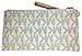 Michael Kors Signature Fulton Large PVC Top Zip Clutch / Wristlet - Vanilla