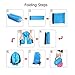 OXA 2017 Upgraded Inflatable Lounge Bag Hammock Air Sofa, Ideal for Indoor/Outdoor Hangout/Camping Picnics and Music Festivals, Blue