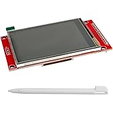 DIYmalls 2.8" SPI TFT LCD Display ILI9341 Resisive Touch Screen Module 320x240 5V/3.3V w/Card Slot for Arduino ESP32 Developm