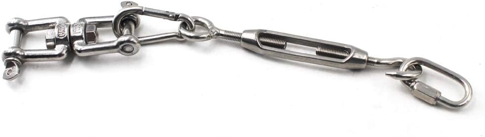 Flomore M5 Swivel Double Shackle 304 Stainless Steel Boat Anchor Chain Connectors (Pack of 6) - Image 5