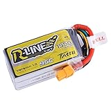 Tattu R-Line 14.8V 1550mAh LiPo Battery Pack 95C 4S with XT60 Plug for FPV Racing
