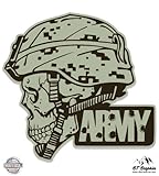 GT Graphics Army Helmet Skull Military - 3