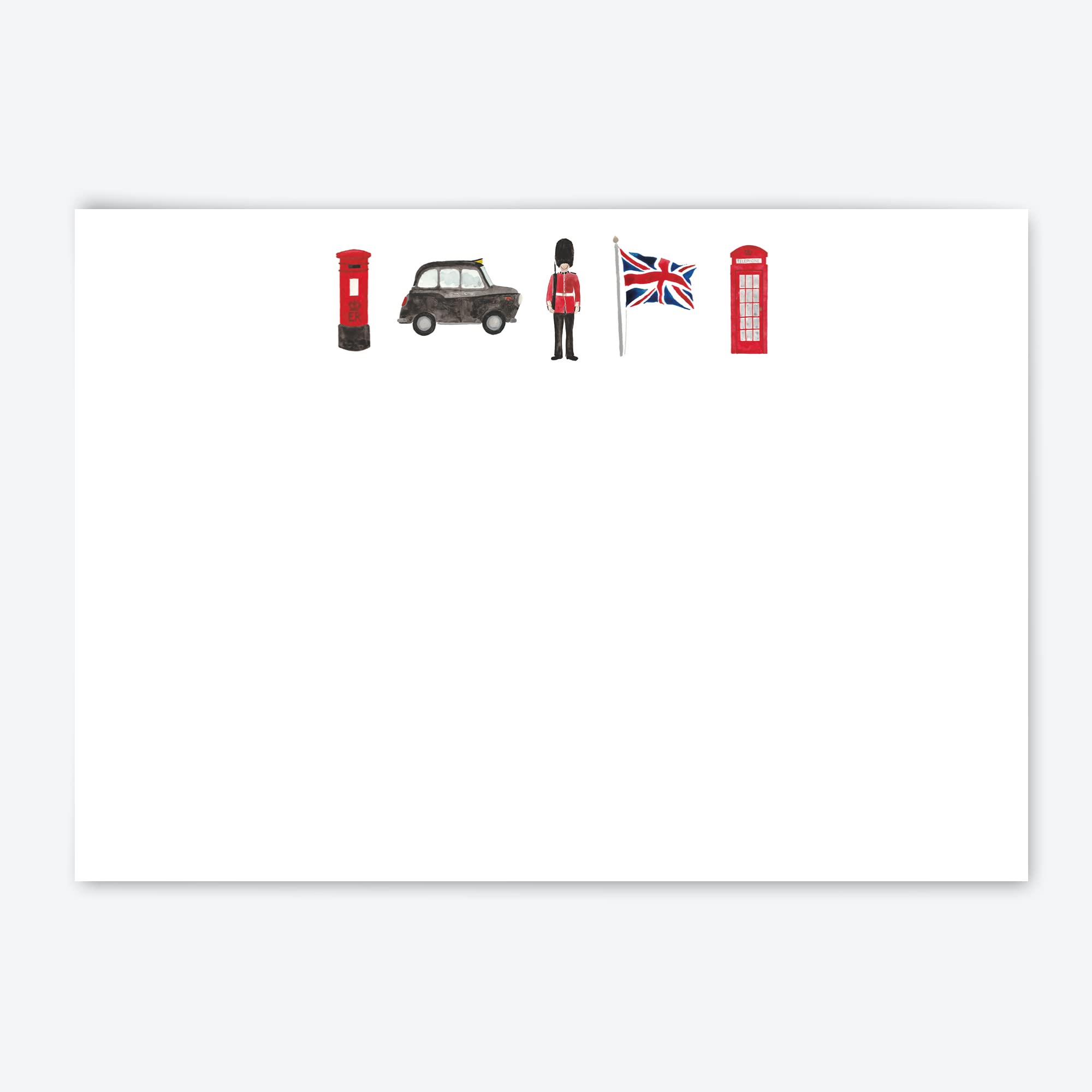 Me Loovely Beefeater Britain Flat Notecard And Envelopes Set A6 Size Blank Note Cards All Occasion Greeting Card | Christmas Gifts (Multipack Of 20 - REFILL)